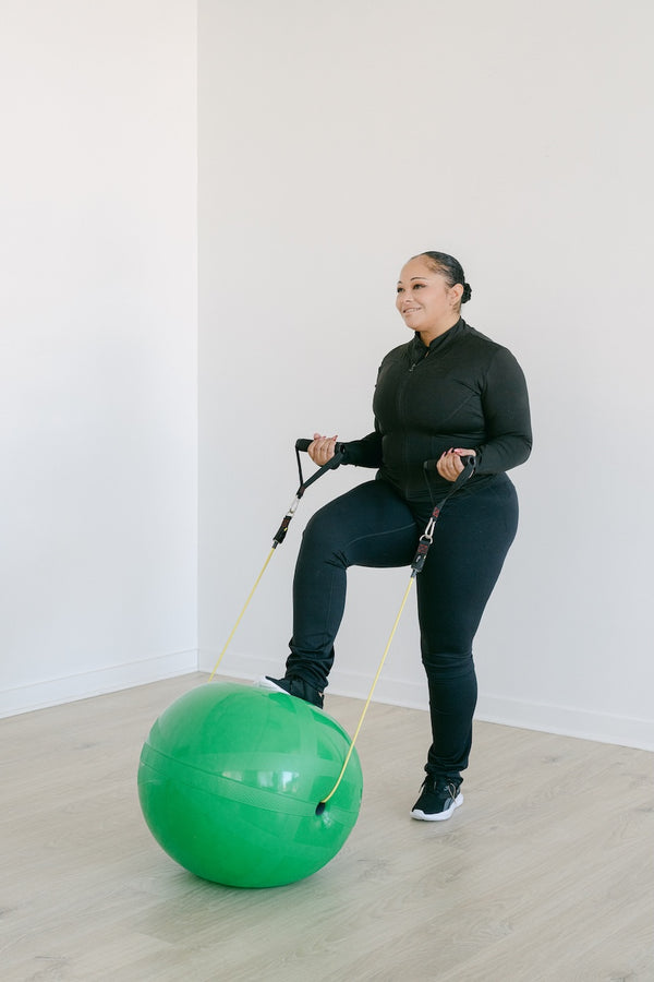 Standing Step-Up with Biceps Curl