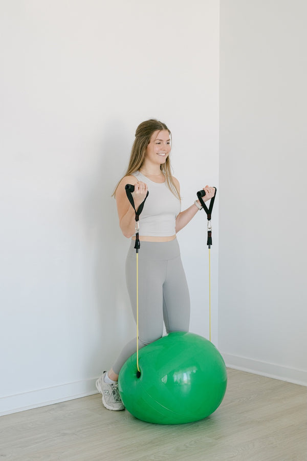 Biceps Curls (Kneeling on Channel Ball)